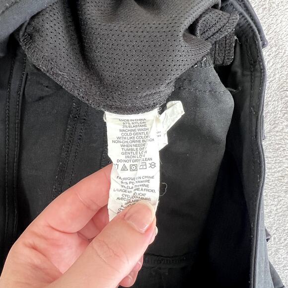 Prana Halle Shorts Women's 6 Black Stretch Performance Outdoor Hiking - Picture 5 of 7